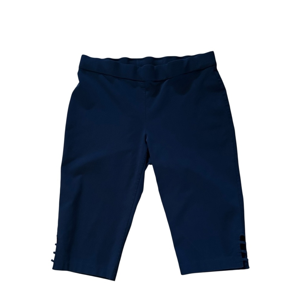 Kate Parks Navy Pull Up Capris 1X